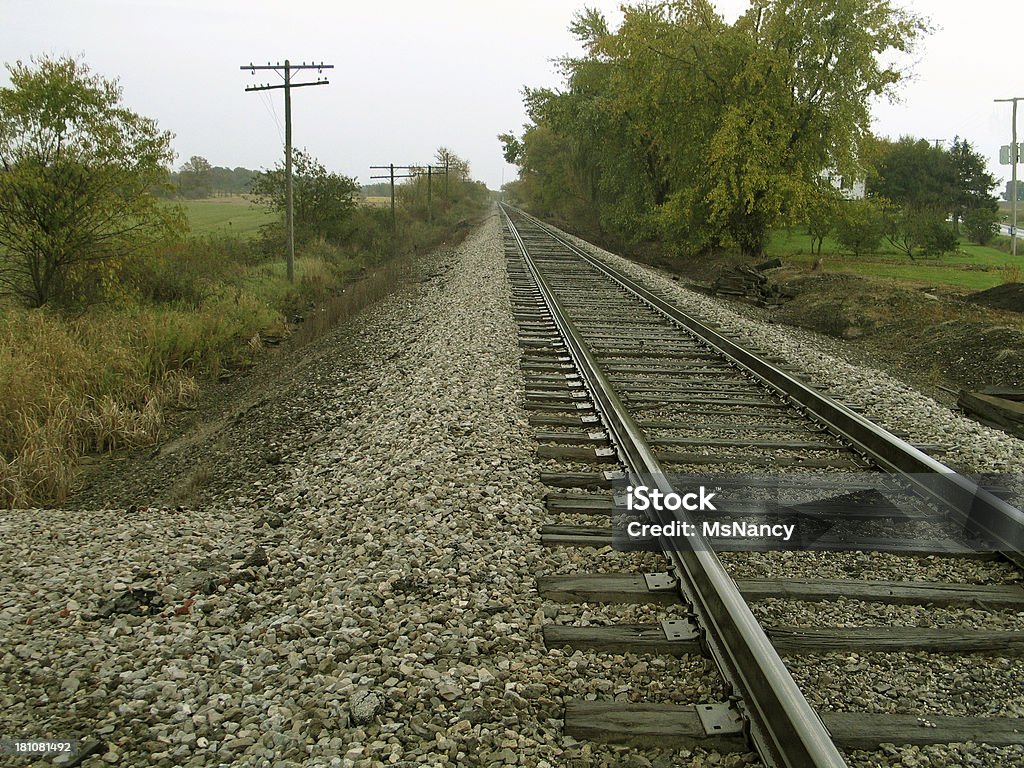 Endless Ferrovia - Foto de stock de Amarrar royalty-free