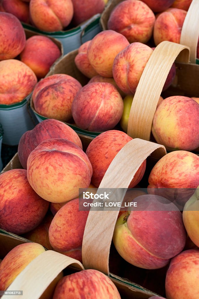 Peaches - Lizenzfrei Bauernmarkt Stock-Foto