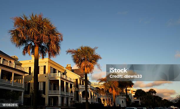 Oceanfront Em Charleston Carolina Do Sul - Fotografias de stock e mais imagens de Charleston - Carolina do Sul - Charleston - Carolina do Sul, Pôr-do-sol, Ao Ar Livre