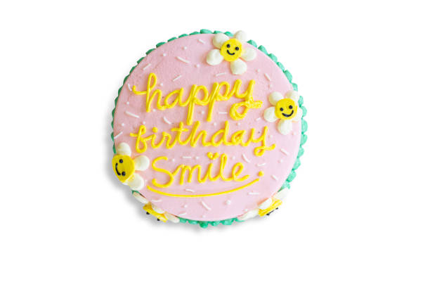 istock Homemade fancy cake on white isolated background with clipping paths. Plain sponge cake frosting with young  pudding sauce. Bakery concept for birthday cake or valentine dessert. 1810832192