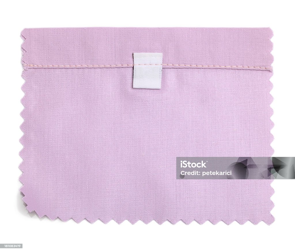 Etiqueta en blanco púrpura muestrario de tejidos - Foto de stock de Algodón - Textil libre de derechos