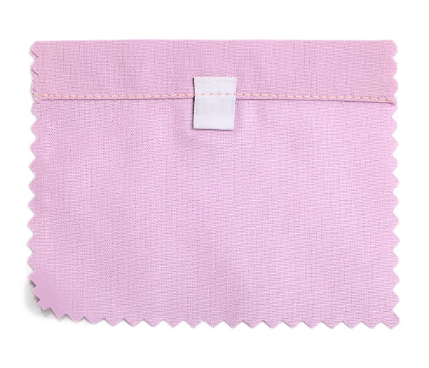 istock Blank Labeled Purple Fabric Swatch 181083419