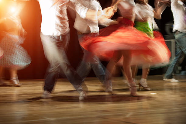 dance blurred motion picture of dancers  salsa music photos stock pictures, royalty-free photos & images
