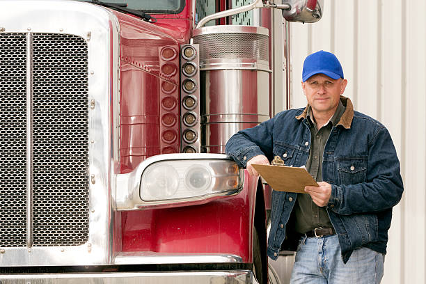 istock Truck Driver and Clipboard 181083549
