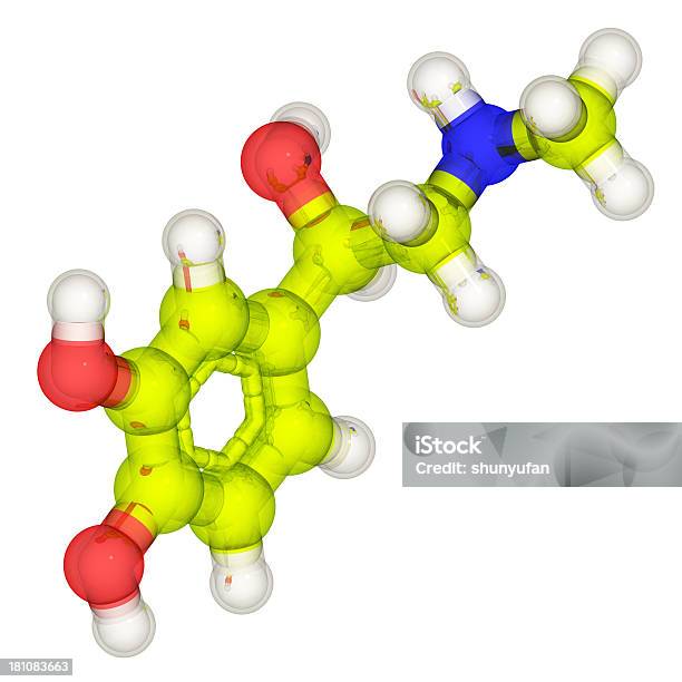Drugmodel Epinefrina - Fotografie stock e altre immagini di Adrenalina - Adrenalina, Atomo, Biologia