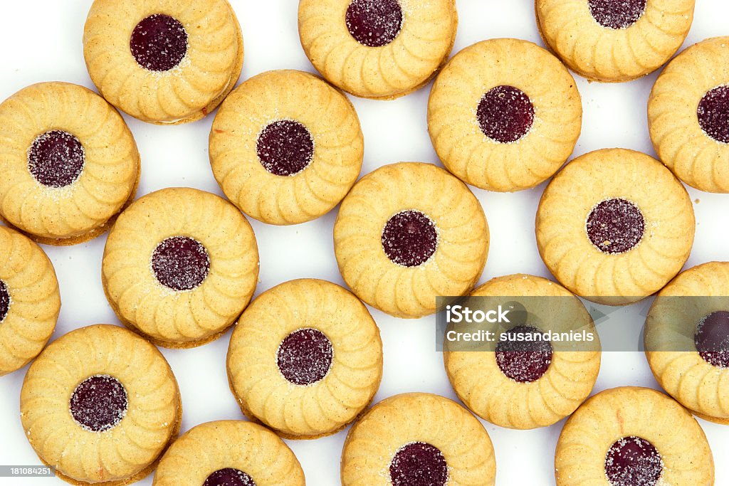 Os cookies - Foto de stock de Biscoito com Geleia royalty-free