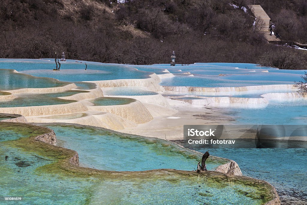 Parque nacional Huanglong, Sichuan, China - Foto de stock de Agua libre de derechos