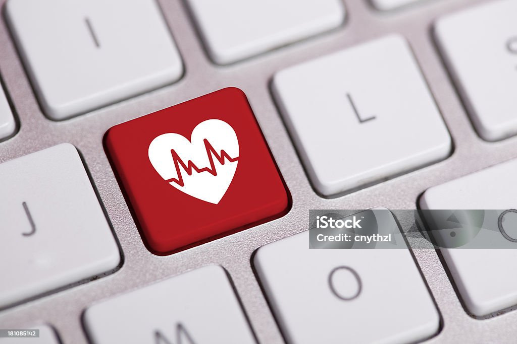 Concepto de Cardiología de teclado de verificación de - Foto de stock de Accesibilidad libre de derechos