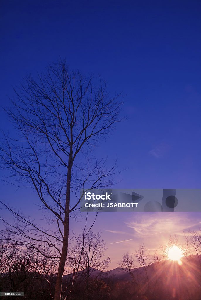 Дымчатый Гора Sunrise - Стоковые фото Зима роялти-фри