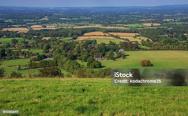 South Downs - Fotografie stock e altre immagini di Agricoltura - Agricoltura, Ambientazione esterna, Ambientazione tranquilla