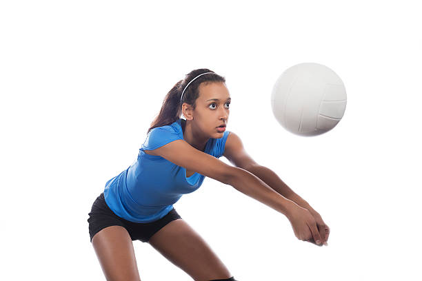 Teenage Volleyball Player stock photo