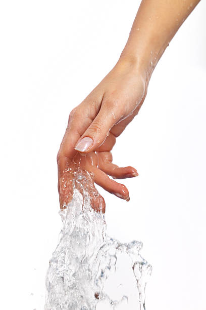 istock Closeup of nice wet hand 181086145