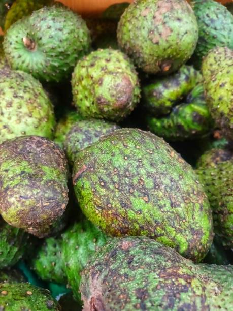 istock Large group of soursop at fruit market 1810878074