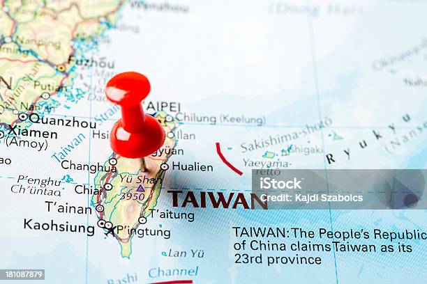 Foto de Mapa De Taiwan e mais fotos de stock de Ampliação - Ampliação, Cartografia, Cidade