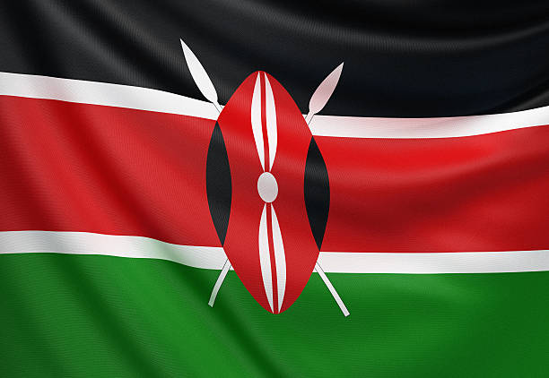 Flag of the Republic of Kenya.