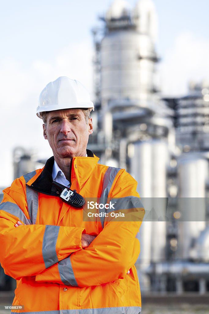 Petroquímica inspector - Royalty-free Engenheiro Foto de stock