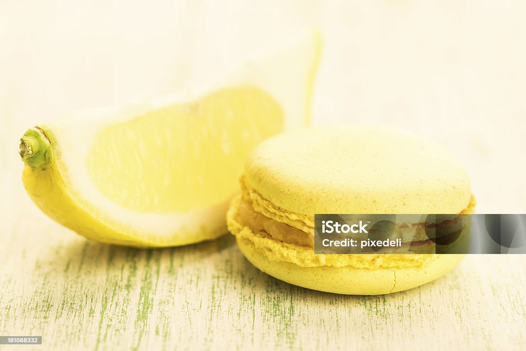 Limone Macaroons (biscotti) - Foto stock royalty-free di Amaretto