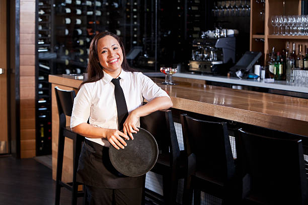 istock Woman working in restaurant bar 181089800