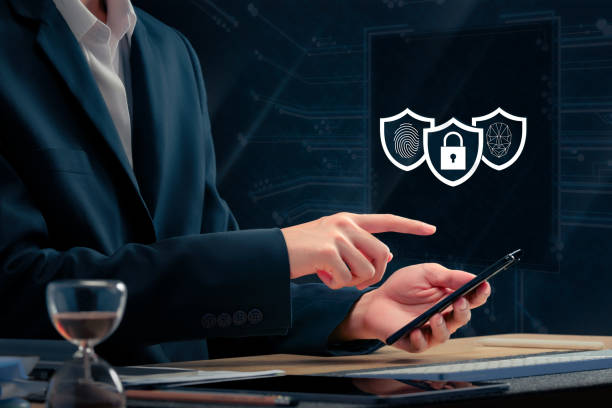 istock Cyber security  password login online on a smartphone ,concept Hands a business man typing and entering username and password of social media, log in with smartphone to an online bank account, data protection from hacker 1810898055