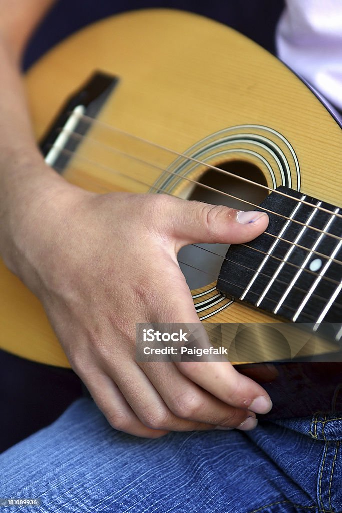 Gra na gitarze - Zbiór zdjęć royalty-free (Część)