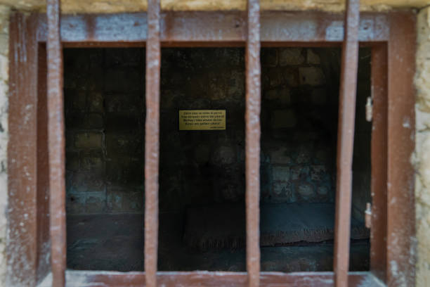 Famagusta (Gazimagusa in Turkish), North Cyprus - October 26, 2023: Namk Kemal Dungeon (Turkish: Namk Kemal Zindan) is a historical building