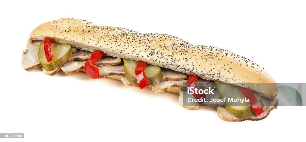 Sandwich con carne di maiale - Foto stock royalty-free di Antipasto