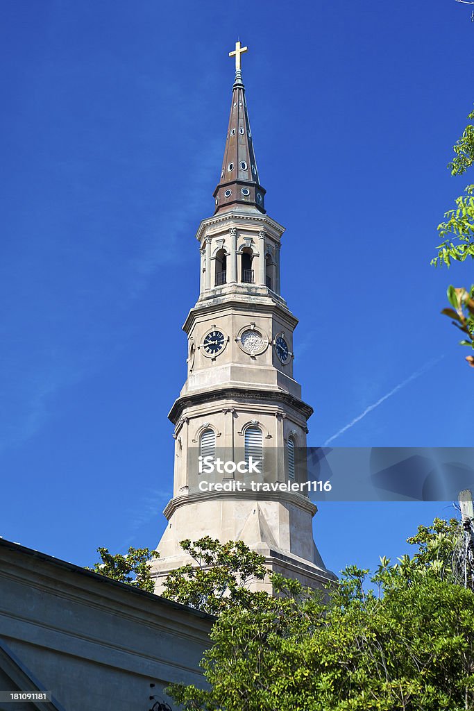 Chiesa episcopale di Saint Philip a Charleston, Carolina del Sud - Foto stock royalty-free di Architettura