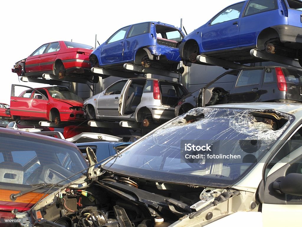 Auto-recycling - Lizenzfrei Altmetall Stock-Foto