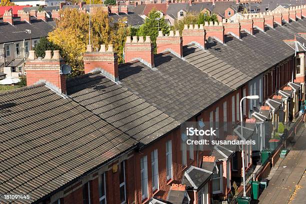 Terraced Houses Stock Photo - Download Image Now - Row House, UK, Housing Development