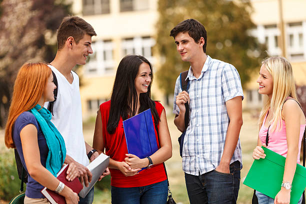 istock Young adult students outdoors 181091575