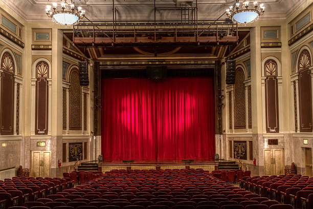 istock Old Theater With Red Velvet Curtains -- HDR 181091633