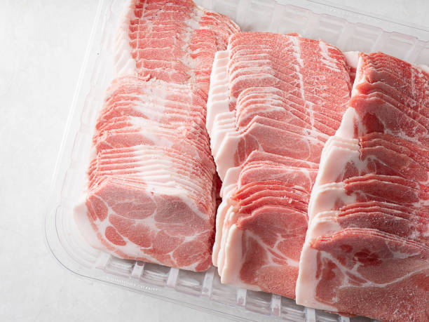 istock Thinly Sliced Frozen Pork Neck 1810916517