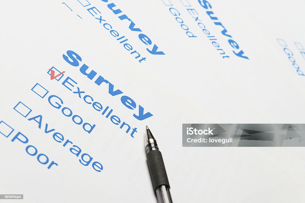 survey quality survey Advice Stock Photo