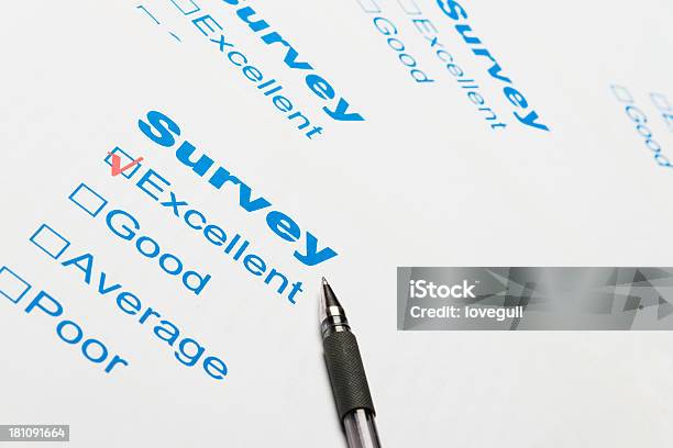 Survey Stock Photo - Download Image Now - Advice, Ballpoint Pen, Business