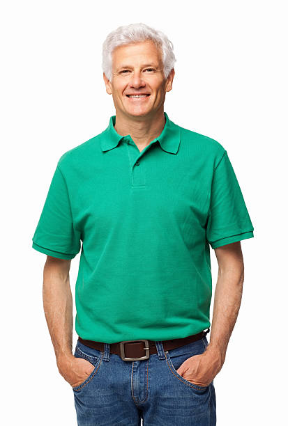istock Senior Man Standing With Hands In Pockets - Isolated 181092207