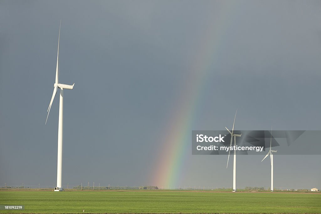 Manitoba Wind Power - Lizenzfrei Abenddämmerung Stock-Foto