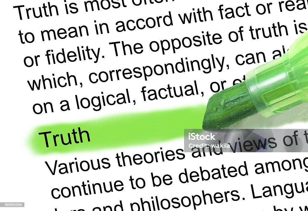 Truth Highlighted Truth Definition Highlighted In Dictionary Stock Photo - Download Image ...