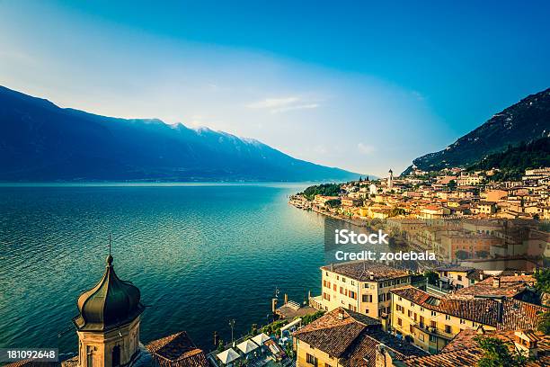 Beautiful Italian Village Of Limone On The Garda Lake Italy Stock Photo - Download Image Now
