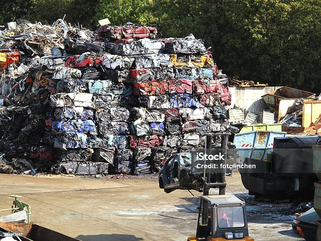 Auto-recycling - Lizenzfrei Altmetall Stock-Foto