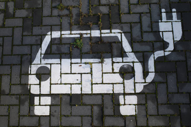 Parking lot for electric vehicles