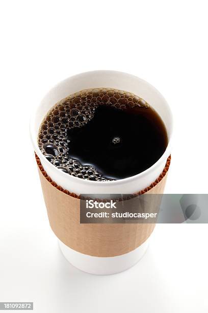 コーヒーカップ絶縁 - カプチーノのストックフォトや画像を多数ご用意 - カプチーノ, テイクアウト, 白背景