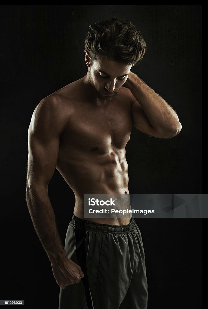 Dedicación = Super cuerpo - Foto de stock de Hombres libre de derechos