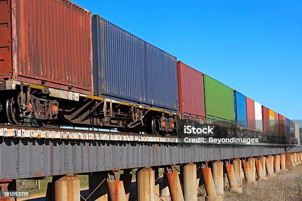 Trainload Containerlowviadukt Stockfoto und mehr Bilder von Australien - Australien, Bahnfracht, Bundesstaat New South Wales