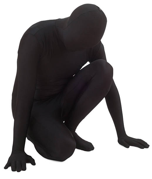 istock The black man isolated white on knees 181093686