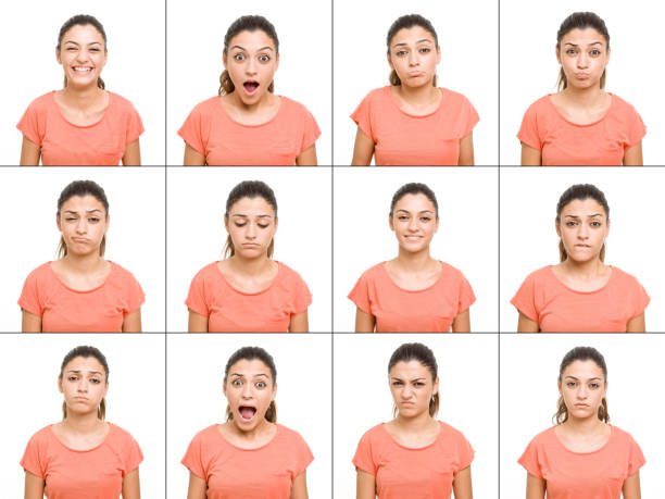 istock Young woman making facial expressions 181093858