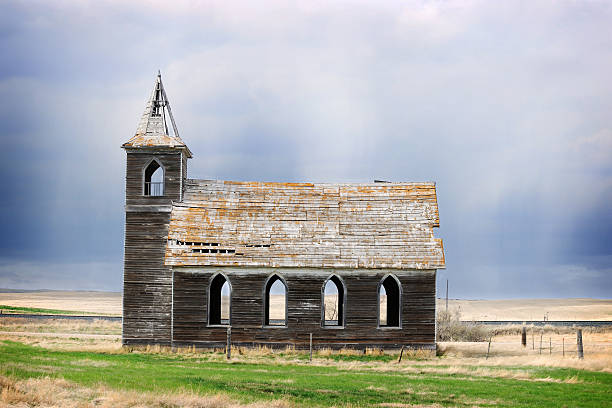 Abandonado Igreja - fotografia de stock