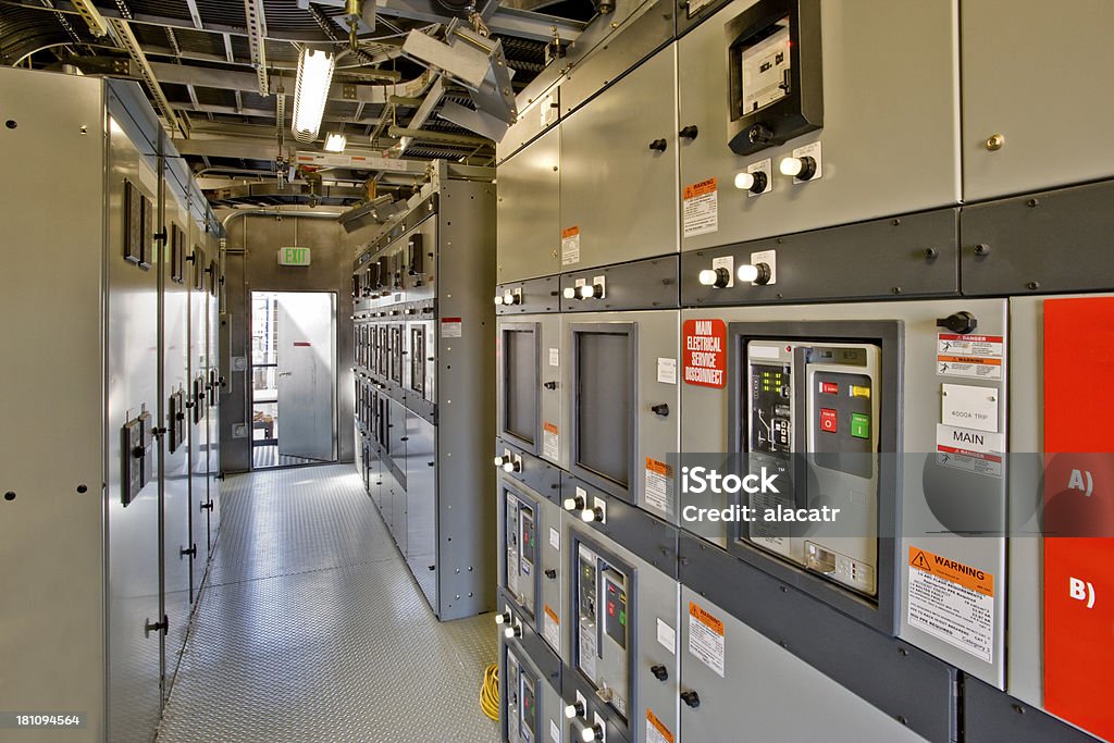 Elektrische Control Zimmer - Lizenzfrei Elektrizität Stock-Foto