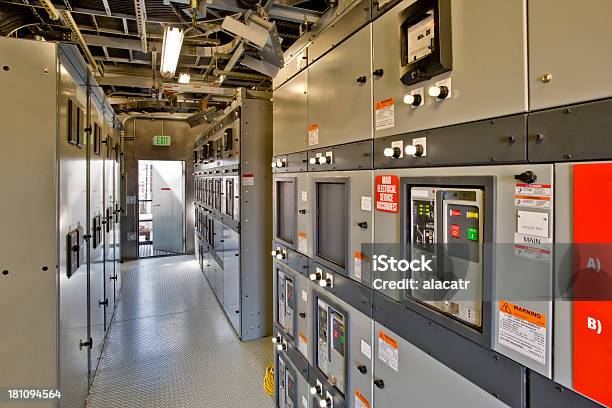 Foto de Sala De Controle Elétrica e mais fotos de stock de Caixa de Eletricidade - Caixa de Eletricidade, Caixa de Fusíveis, Controle