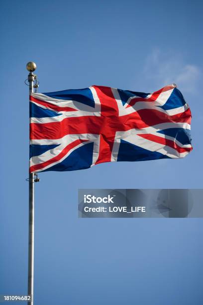 Британский Флаг — стоковые фотографии и другие картинки Британский флаг - Британский флаг, Флаг, Ветер
