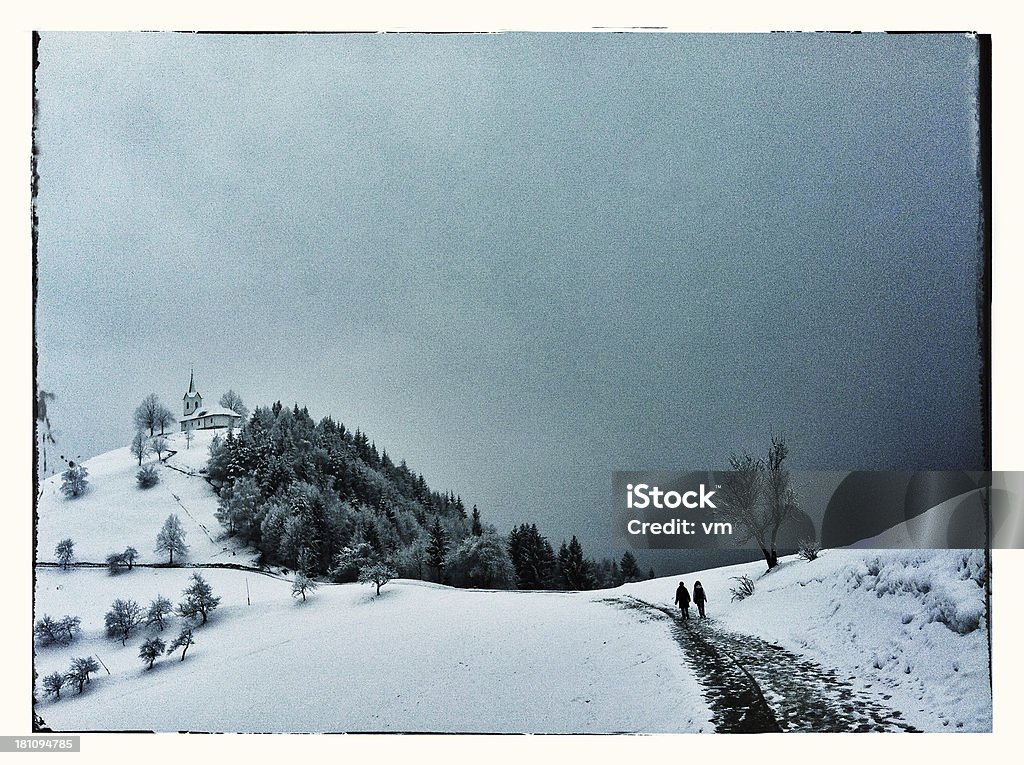 Caminhada de inverno - Foto de stock de Andar royalty-free